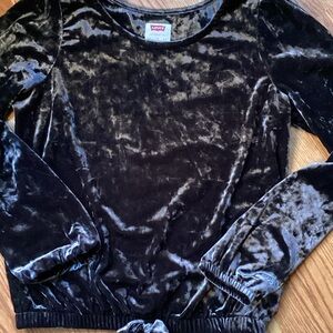 Levi's Black Velvet Top